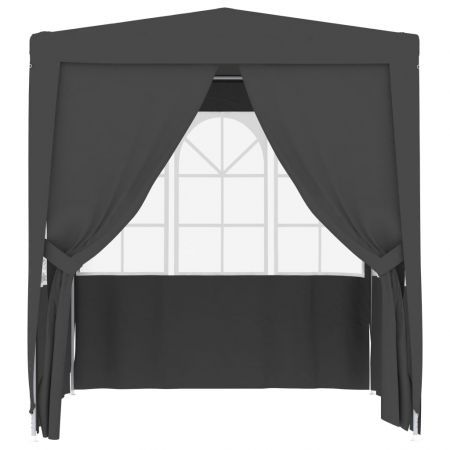 Professional Party Tent with Side Walls 2x2 m Anthracite 90 g/m²