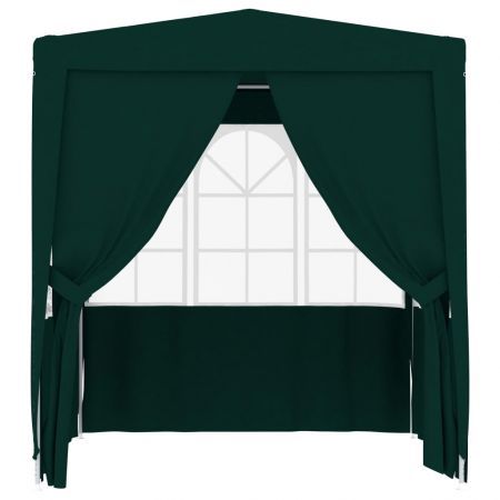 Professional Party Tent with Side Walls 2x2 m Green 90 g/m²