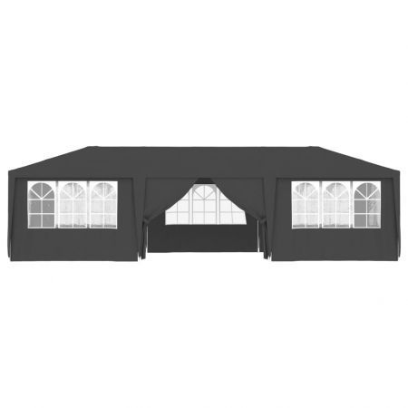 Professional Party Tent with Side Walls 4x9 m Anthracite 90 g/m²