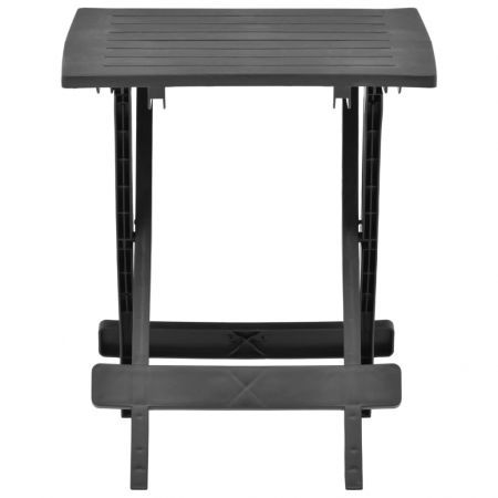 Folding Garden Table Anthracite 45x43x50 cm Plastic