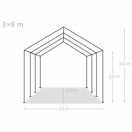 Storage Tent PE 3x6 m White