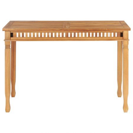 Garden Dining Table 120x65x80 cm Solid Teak Wood