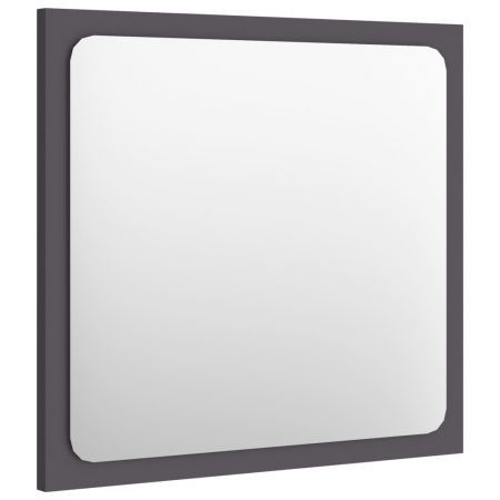 Bathroom Mirror Grey 40x1.5x37 cm Chipboard