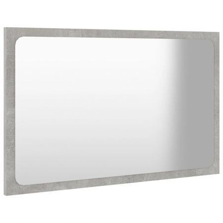 Bathroom Mirror Concrete Grey 60x1.5x37 cm Chipboard