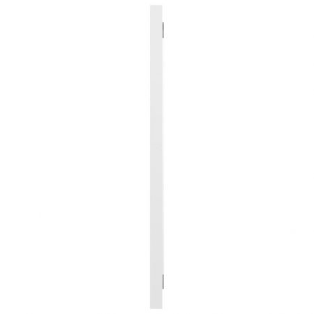 Bathroom Mirror High Gloss White 60x1.5x37 cm Chipboard