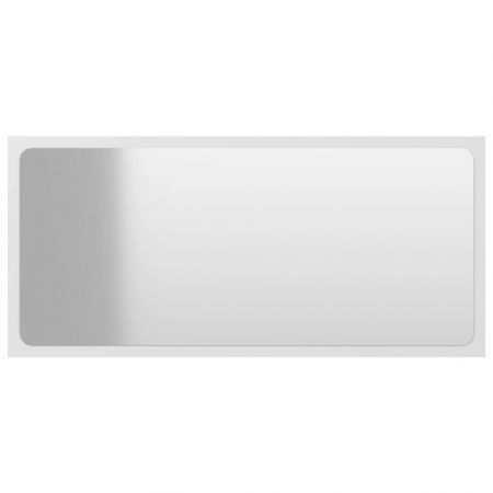 Bathroom Mirror White 80x1.5x37 cm Chipboard