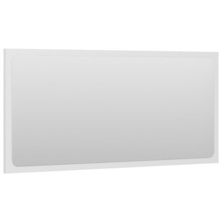 Bathroom Mirror White 80x1.5x37 cm Chipboard