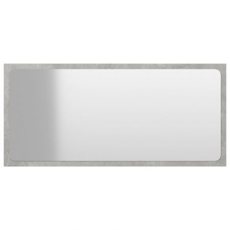 Bathroom Mirror Concrete Grey 80x1.5x37 cm Chipboard