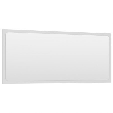 Bathroom Mirror White 90x1.5x37 cm Chipboard