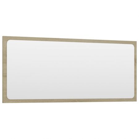 Bathroom Mirror Sonoma Oak 90x1.5x37 cm Chipboard