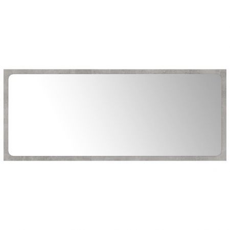 Bathroom Mirror Concrete Grey 90x1.5x37 cm Chipboard