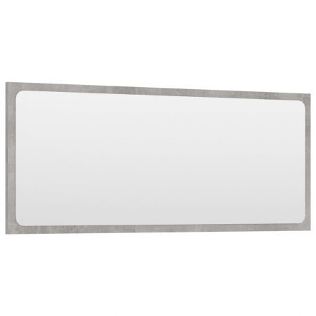 Bathroom Mirror Concrete Grey 90x1.5x37 cm Chipboard