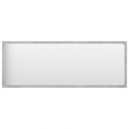 Bathroom Mirror Concrete Grey 100x1.5x37 cm Chipboard