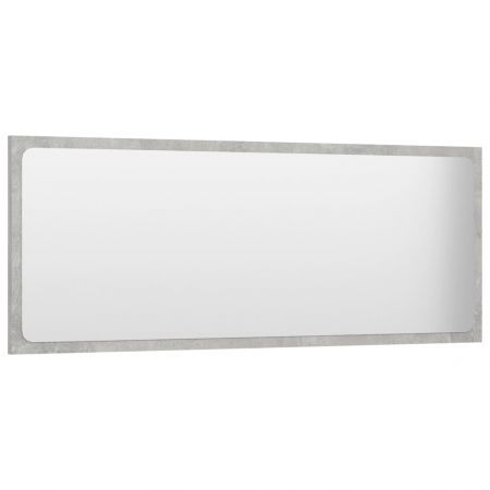 Bathroom Mirror Concrete Grey 100x1.5x37 cm Chipboard