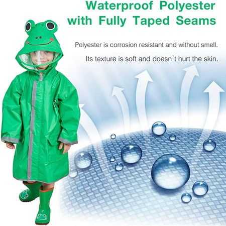 Kids Rain Wear,3D Cartoon Children Toddler Raincoat Jacket Poncho for Boy Girl