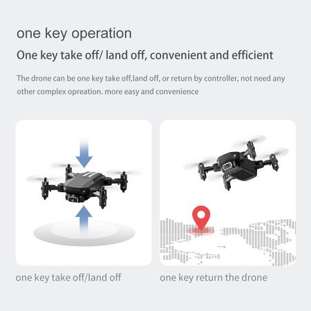 Mini WiFi FPV with  4K  HD Camera Altitude Hold Mode Foldable RC Drone Quadcopter RTF