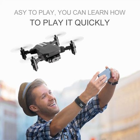 Mini WiFi FPV with  4K  HD Camera Altitude Hold Mode Foldable RC Drone Quadcopter RTF