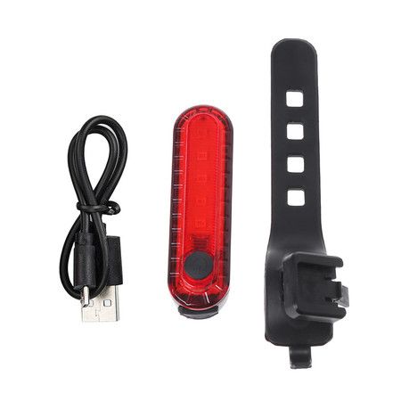 2 Pack USB Rechargeable LED Bike Tail Light