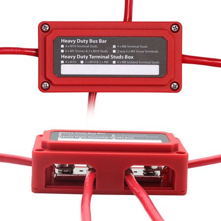 DC 48v 300A 4 Terminal Studs Busbar Power Distribution Block