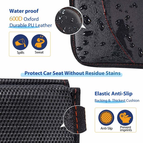 EPE Cushion Car Seat Protector Mat ,  Waterproof 600D Fabric Child Baby Pet Seat Protector with Storage Pockets for SUV, Sedan, Truck