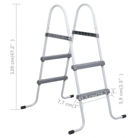 Pool Ladder Steel 86.5 cm