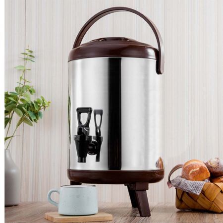 16L Portable Insulated Cold/Heat Coffee Tea Beer Barrel Brew Pot With Dispenser