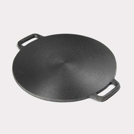 Cast Iron Induction Crepes Pan Baking Cookie Pancake Pizza Bakeware