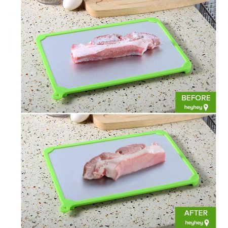 2X Kitchen Fast Defrosting Tray The Safest Way to Defrost Meat or Frozen Food