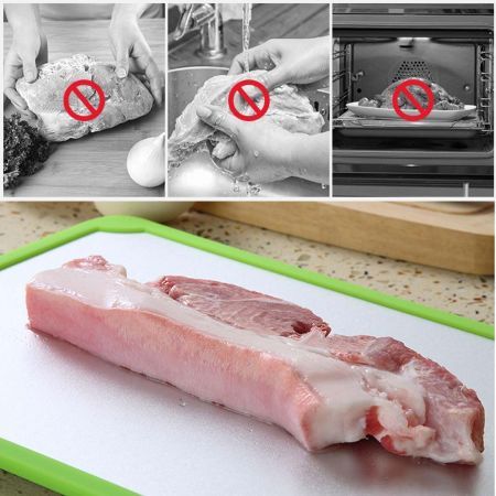 2X Kitchen Fast Defrosting Tray The Safest Way to Defrost Meat or Frozen Food