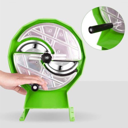 Commercial Manual Vegetable Fruit Slicer Kitchen Cutter Machine Green