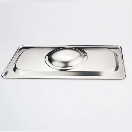 2X Gastronorm GN Pan Lid Full Size 1/2 Stainless Steel Tray Top Cover