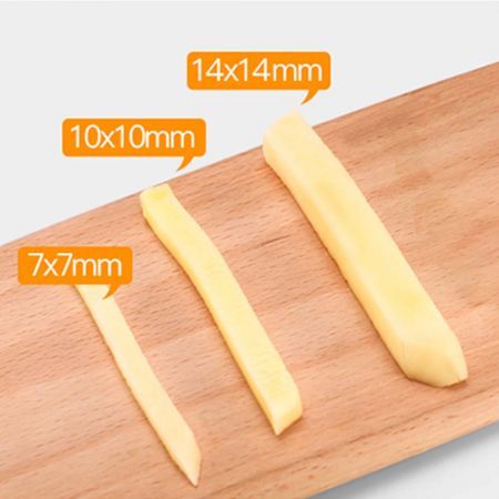 Commercial Potato French Fry Fruit Vegetable Cutter Stainless Steel 3 Blades