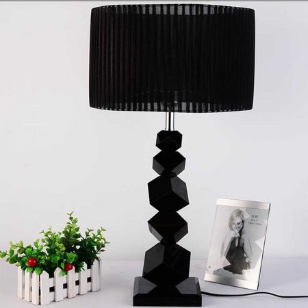 55cm Black Table Lamp with Dark Shade LED Desk Lamp