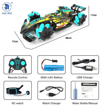 2021 Newest RC 2.4G remote control car toy drift racing high speed small spray stunt led spary music 3 in 1 car