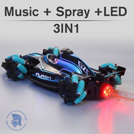 2021 Newest RC 2.4G remote control car toy drift racing high speed small spray stunt led spary music 3 in 1 car