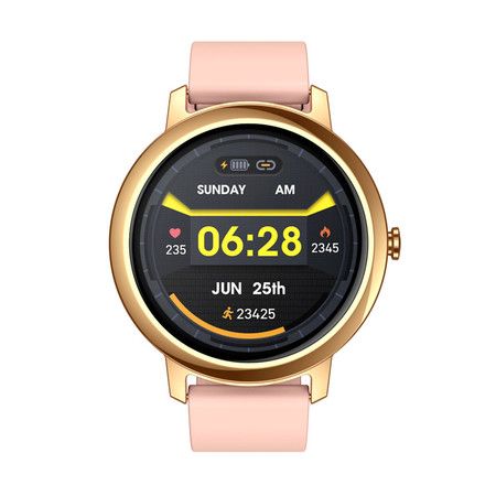 2021 New  Smartwatch Built-in MP3 Music Playback, Phone Call, Heart Rate Monitor, for Android IOS Band col. Pink