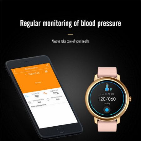 2021 New  Smartwatch Built-in MP3 Music Playback, Phone Call, Heart Rate Monitor, for Android IOS Band col. Pink