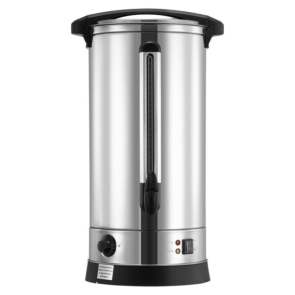 Maxkon 28L Stainless Steel Hot Water Urn 2500W Electric Hot Beverage Dispenser with Boil Dry Protection