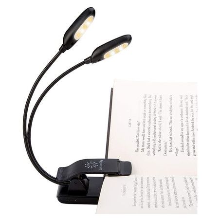 Rechargeable Warm& White 10 LED book light