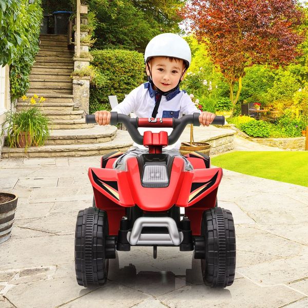 Kids Ride On Toy 6V Electric ATV Quad Rechargeable Battery Red