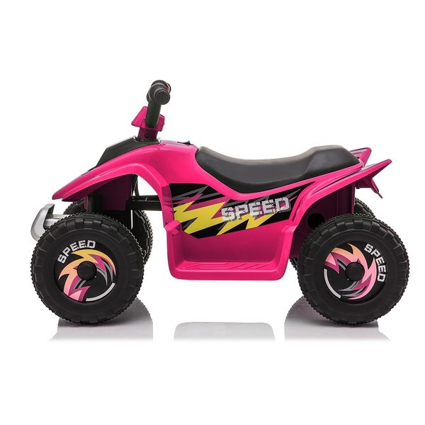 Kids Ride On Toy 6V Electric ATV Quad Rechargeable Battery Pink 