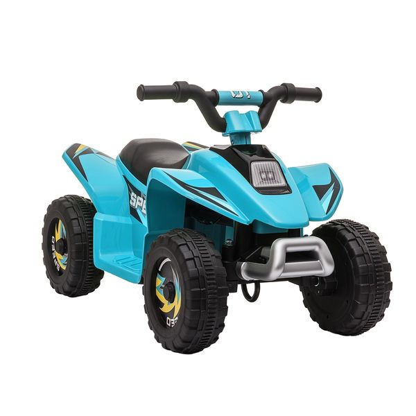 Kids Ride On Toy 6V Electric ATV Quad Rechargeable Battery Blue