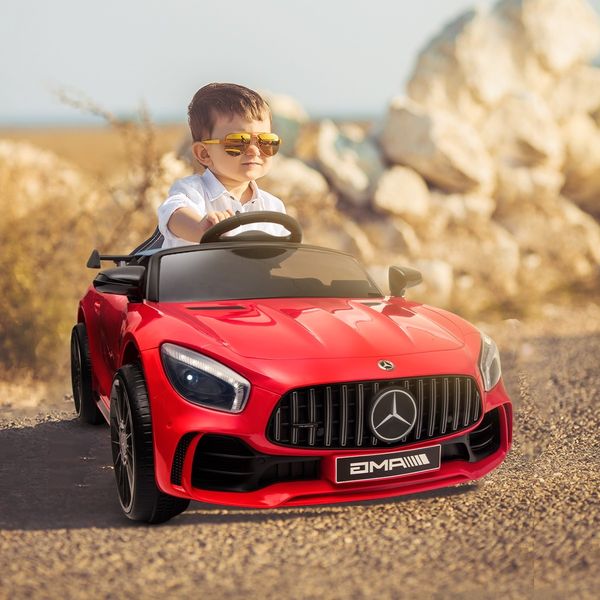 Mercedes-Benz Licensed Children Kids Electric Cars Ride on Toy 2.4G R/C Remote Control Age 3+ Red