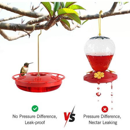 Hummingbird Feeders for Outdoors with 5 Feeder Ports (16 Ounce)