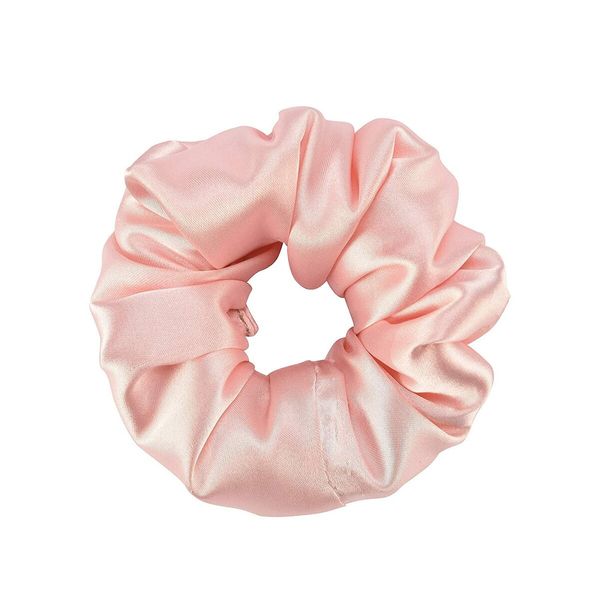 Heatless Hair Rollers Headband,No Heat Curls Silk Ribbon 1 Rollers1 Clips 2Hair Tie, Pink