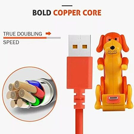 Type-C ,Stray Dog Charging Cable, Suitable  USB Charging Cable Android Type C col orange