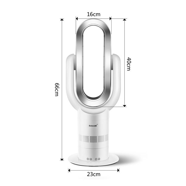 Bladeless Tower Fan Oscillating Heating 2 In 1 Cool Hot with Led Screen and Remote Control