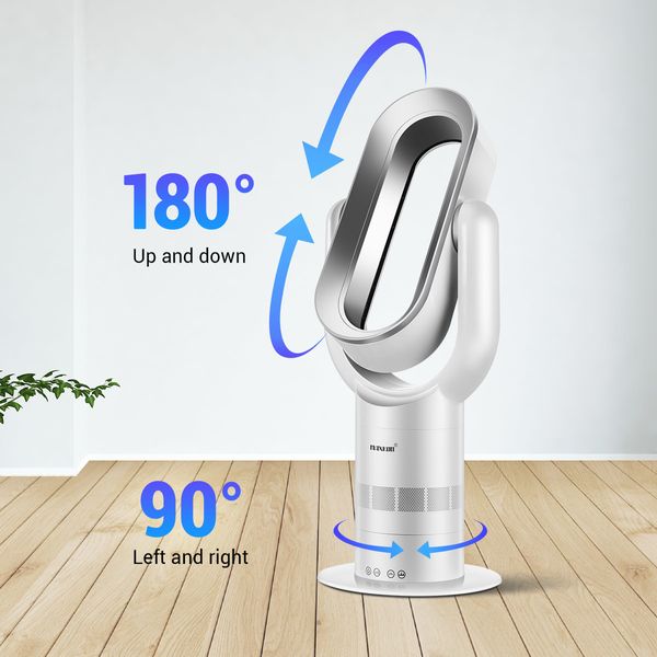 Bladeless Tower Fan Oscillating Heating 2 In 1 Cool Hot with Led Screen and Remote Control