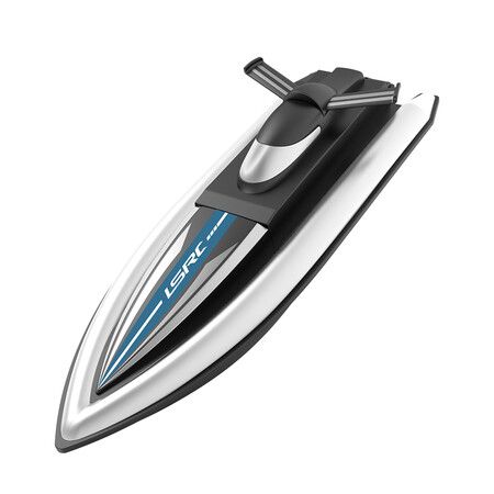 Racing Boat Remote Control with 25KM/H High Speed 4 Channels Electric Blue