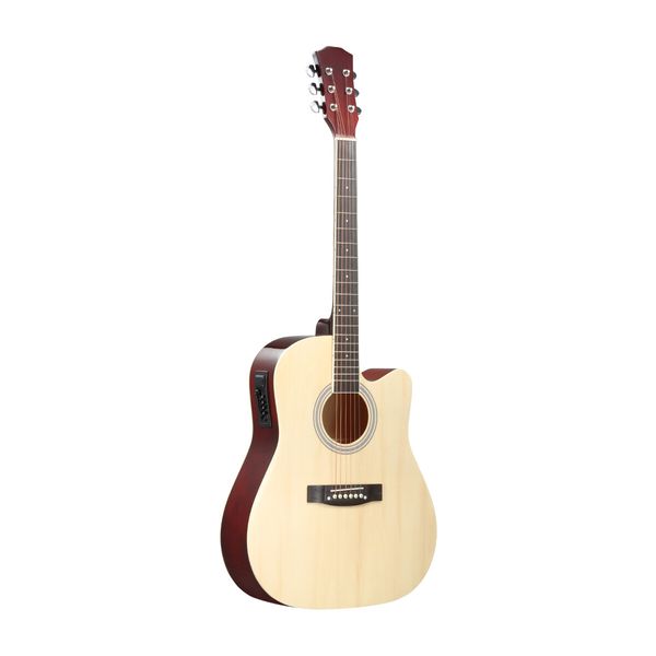 Melodic Acoustic Electric Guitar Wooden Folk 4 Band EQ Nature 41 Inch 